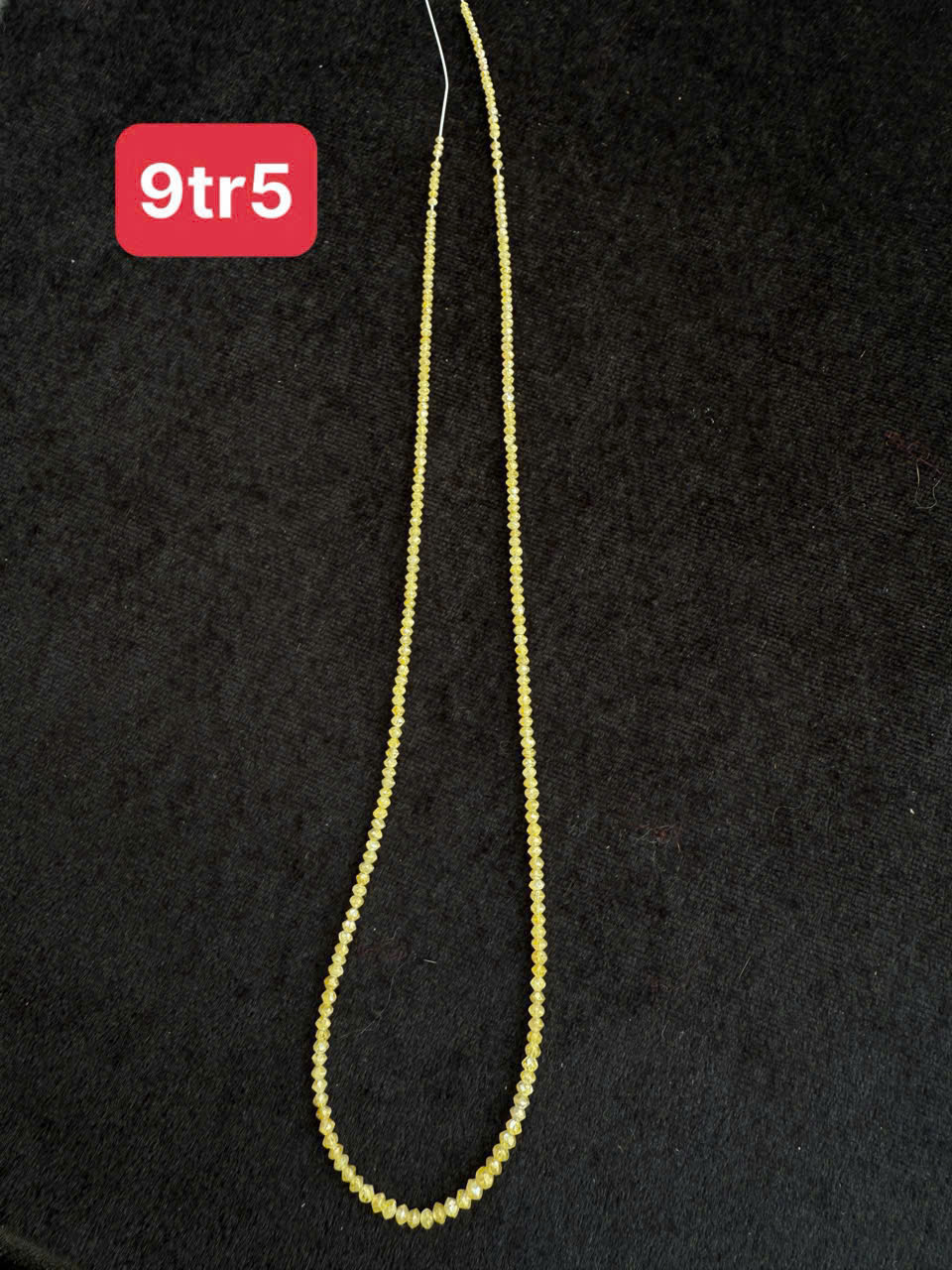 Chuỗi kim cương cắt giác vàng thiên nhiên #3